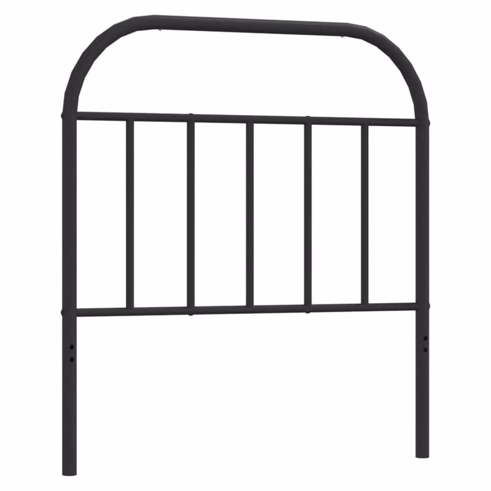 Berkfield Home Classic Metal Headboard, Black, Width: 80 cm – 2
