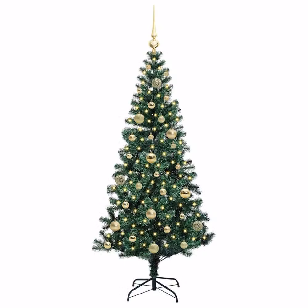 Berkfield Home Pre-lit Artificial Christmas Tree, Green, Height: 150 cm – 3