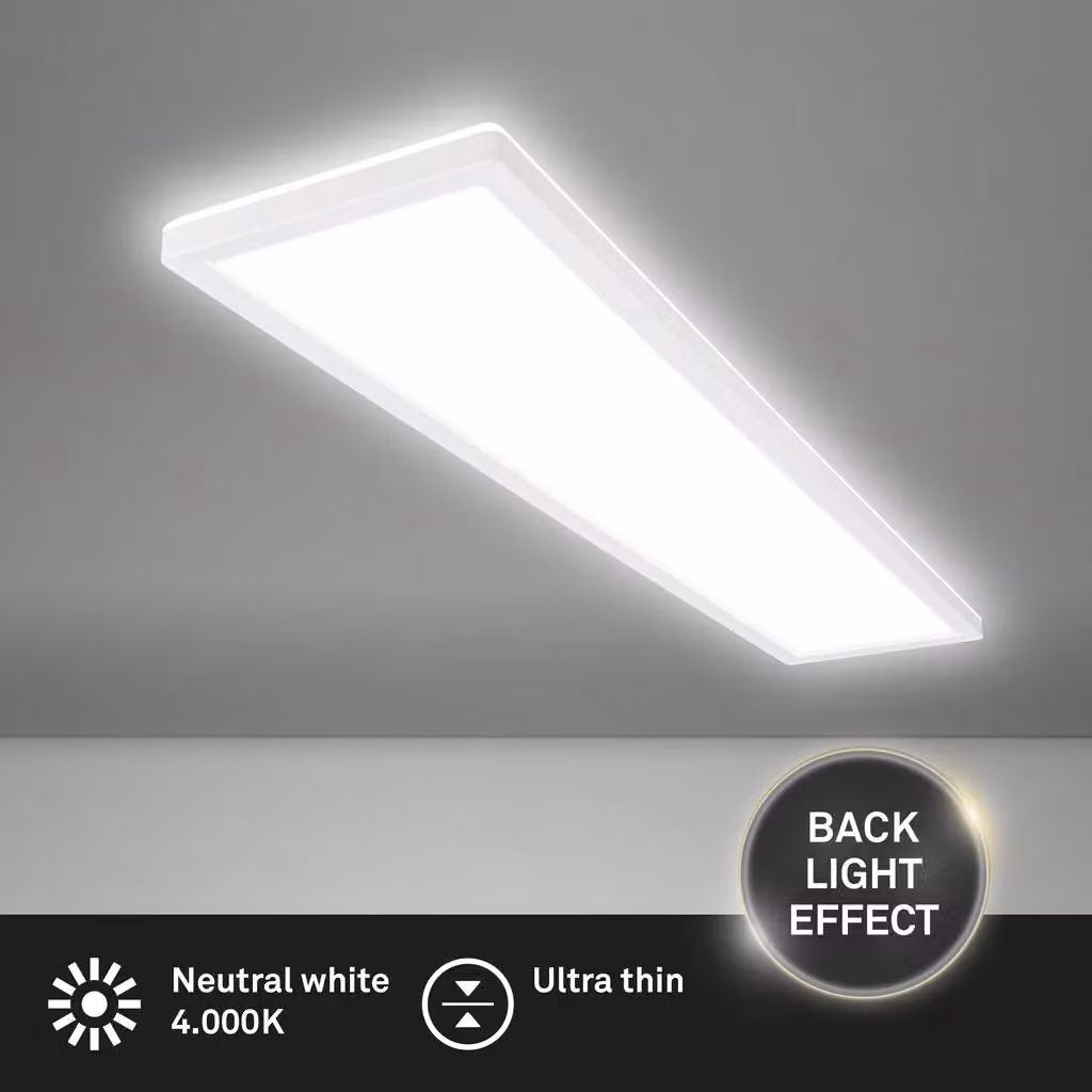 Briloner Ultraslim White LED Panel, 36W, 4800lm, 4000K, IP20 – 2