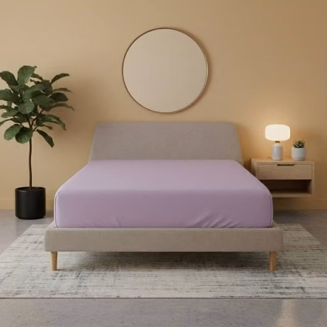 Snug City Single Flannelette Fitted Sheet in Purple, 90 x 200 cm