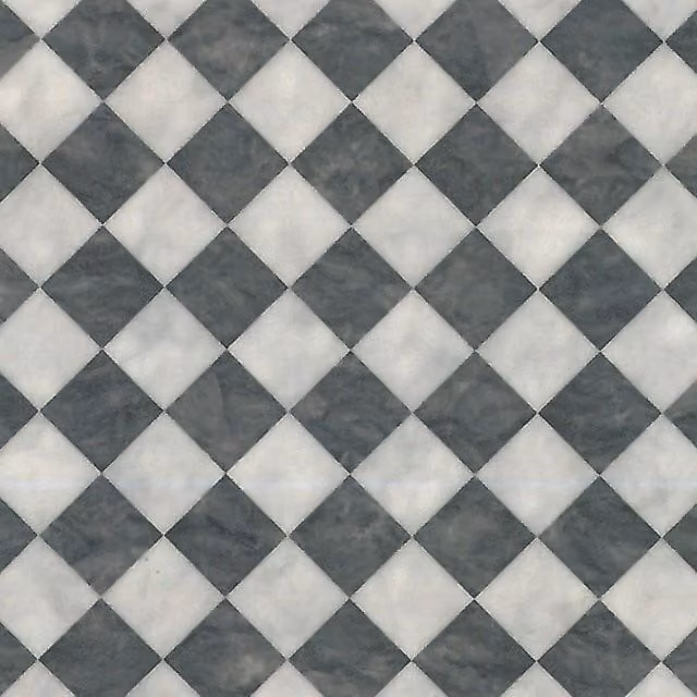 Vinyl Flooring UK Black White Grey Geometric Chequers Effect 2.0mm Vinyl Flooring Sheet W: 300 cm, L: 900 cm – 1