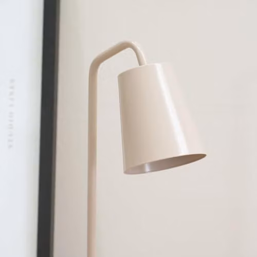 ValueLights Silver Metal Arched Stem Bedside Table Lamp with LED Bulb – 3