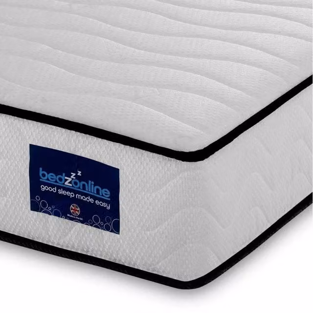 Bedzonline Hydro Hybrid Pocket Spring and Memory Foam Mattress with Antibacterial Knitted Fabric in White, W/D/H: 180 x 200 x 20 cm – 1