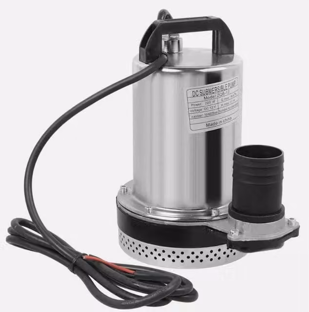 NESTLUNE Garden Pond Submersible Fountain Pump, 8000L/h, 220W, Silver