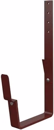 Lindab Flex-Fit Rectangular Steel Gutter Angle Bracket, 210mm, Dark Red