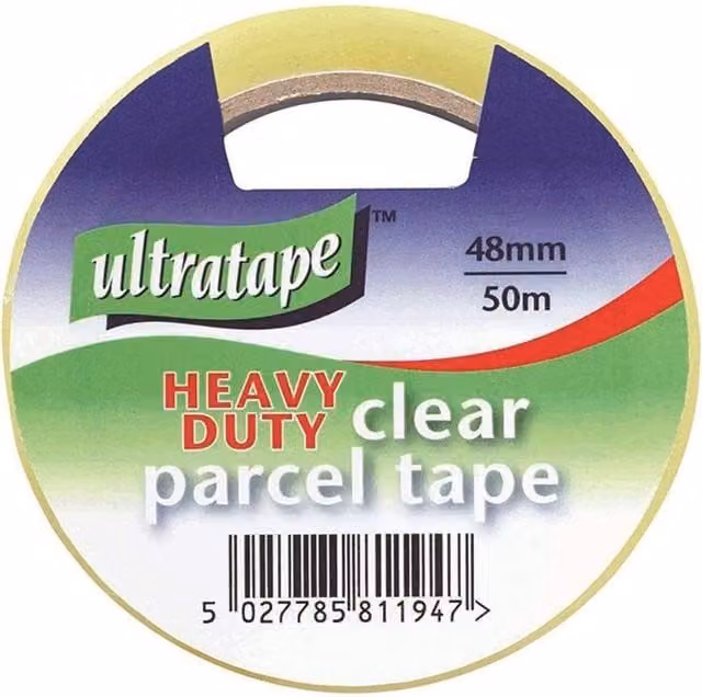 Ultratape Heavy Duty Transparent Packing Tape, Width: 48 mm, Length: 50 m