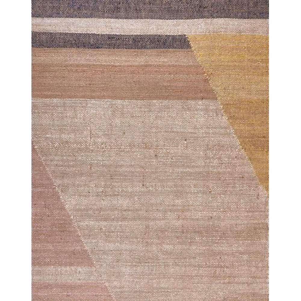 Wyld and Coco Brown Geometric Jute Woven Area Rug, W: 140 cm, D: 200 cm – 2