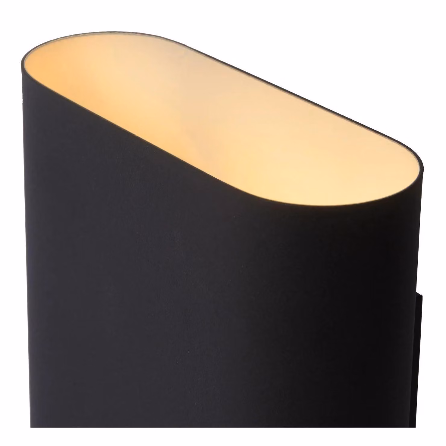 Lucide Ovalis Dimmable Up and Down Indoor Wall Light in Black – 3