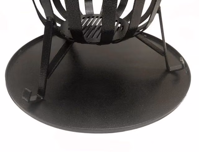 Poppyforge Steel Brazier Ash Pan in Black, W: 50.8 cm, D: 50.8 cm, H: 0.8 cm – 1