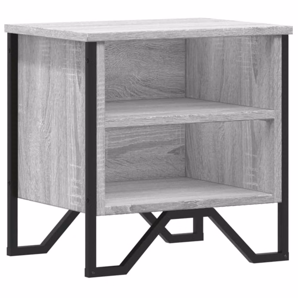 Berkfield Home Elegant Bedside Cabinet in Grey Sonoma, W/D/H: 40 x 30 x 40 cm – 3