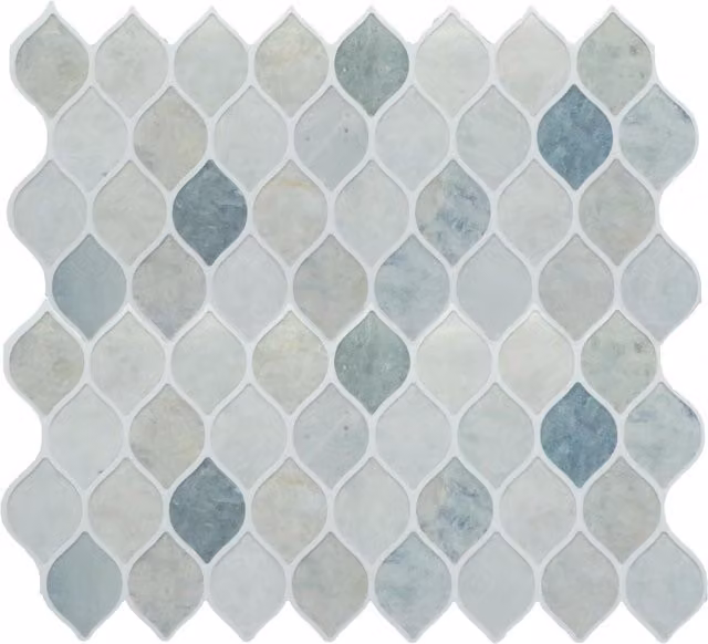 WALPLUS Glossy 3D Adhesive Field Tile Stickers in Grey