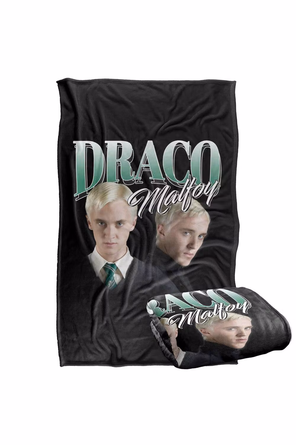 LOGOVISION Harry Potter Draco Malfoy Homage Super Soft Fleece Throw Blanket, Multicolour, W/D/H: 152.4 x 127.0 x 1.0 cm – 7