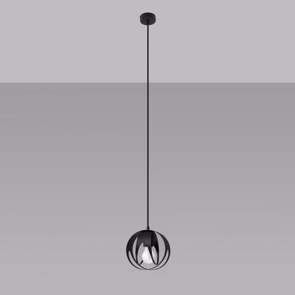 Sollux Lighting Modern Black Pendant Lamp, W/D/H: 125 x 16 x 16 cm – 2