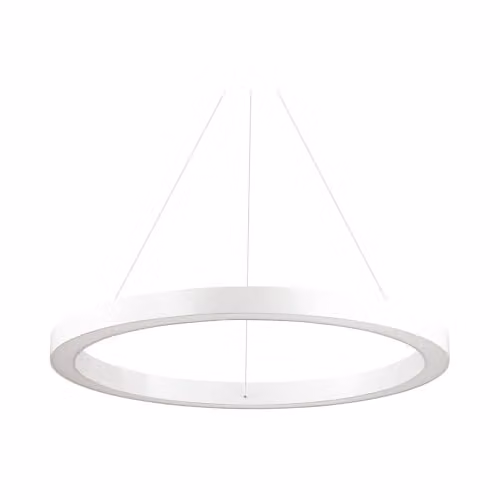 Netlighting Oracle Integrated LED Large Suspended Ceiling Pendant in White, 3000K Warm White