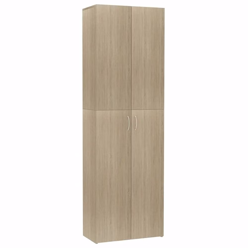 Berkfield Home Office Cabinet in Sonoma Oak, Light Brown, W/D/H: 60 x 32 x 190 cm – 2