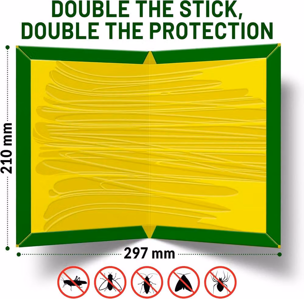volila Sticky Insect Traps, 12 Pack, Multicolour and Yellow – 2