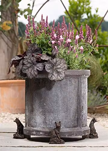 Jardinopia Fox Plant Pot Feet, Set of 3, Bronze, L7 x W8.5 x H9.5 cm – 3