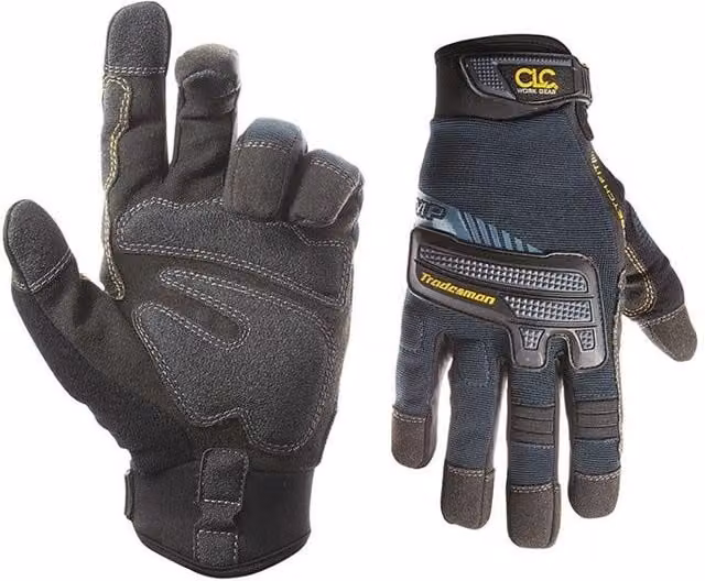 Kunys Tradesman Flex Grip Gloves, Large, Black and Multicolour