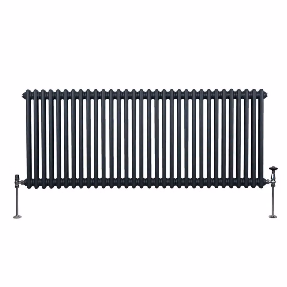 Monstershop Traditional 2 Column Steel Radiator in Anthracite Grey, W/H: 60.0 x 146.2 cm – 2
