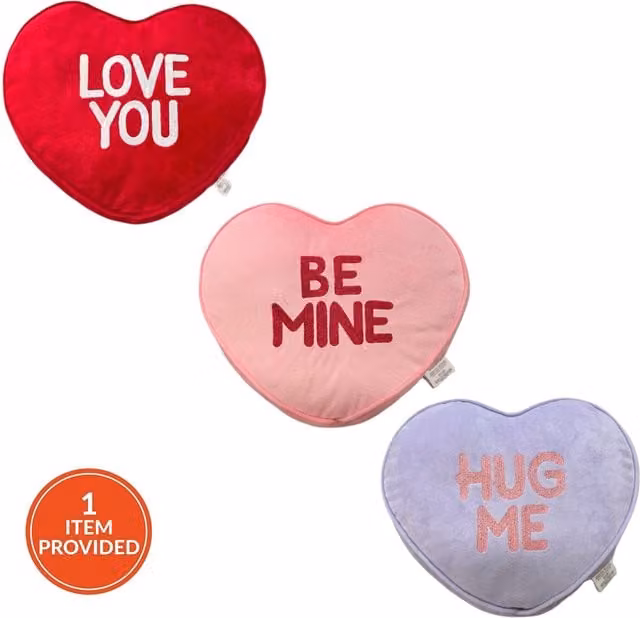 My Home Assorted Love Hearts Cushion in Red and Multicolour