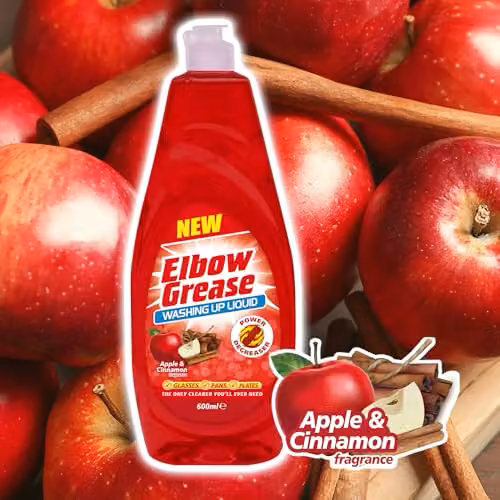 Elbow Grease Washing Up Liquid Power Degreaser Apple and Cinnamon 600ml – 2