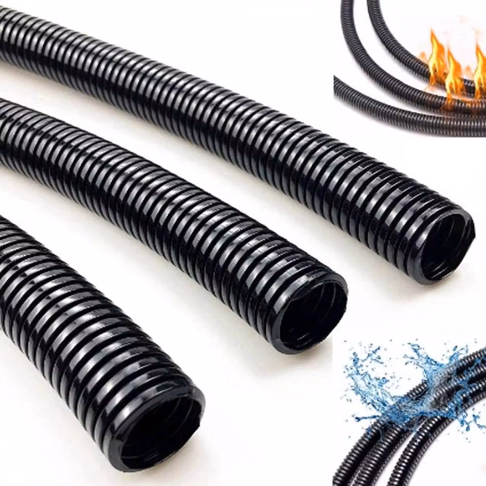 Spetlek Black Flexible PVC Garden Pond Hose, 10m Length, 25mm Diameter – 4