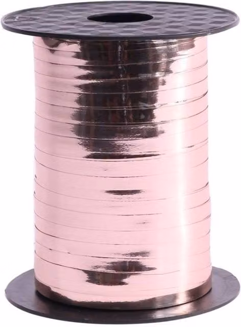 KDMD Rose Gold Metallic Curling Ribbon, 3 Pack of 500m