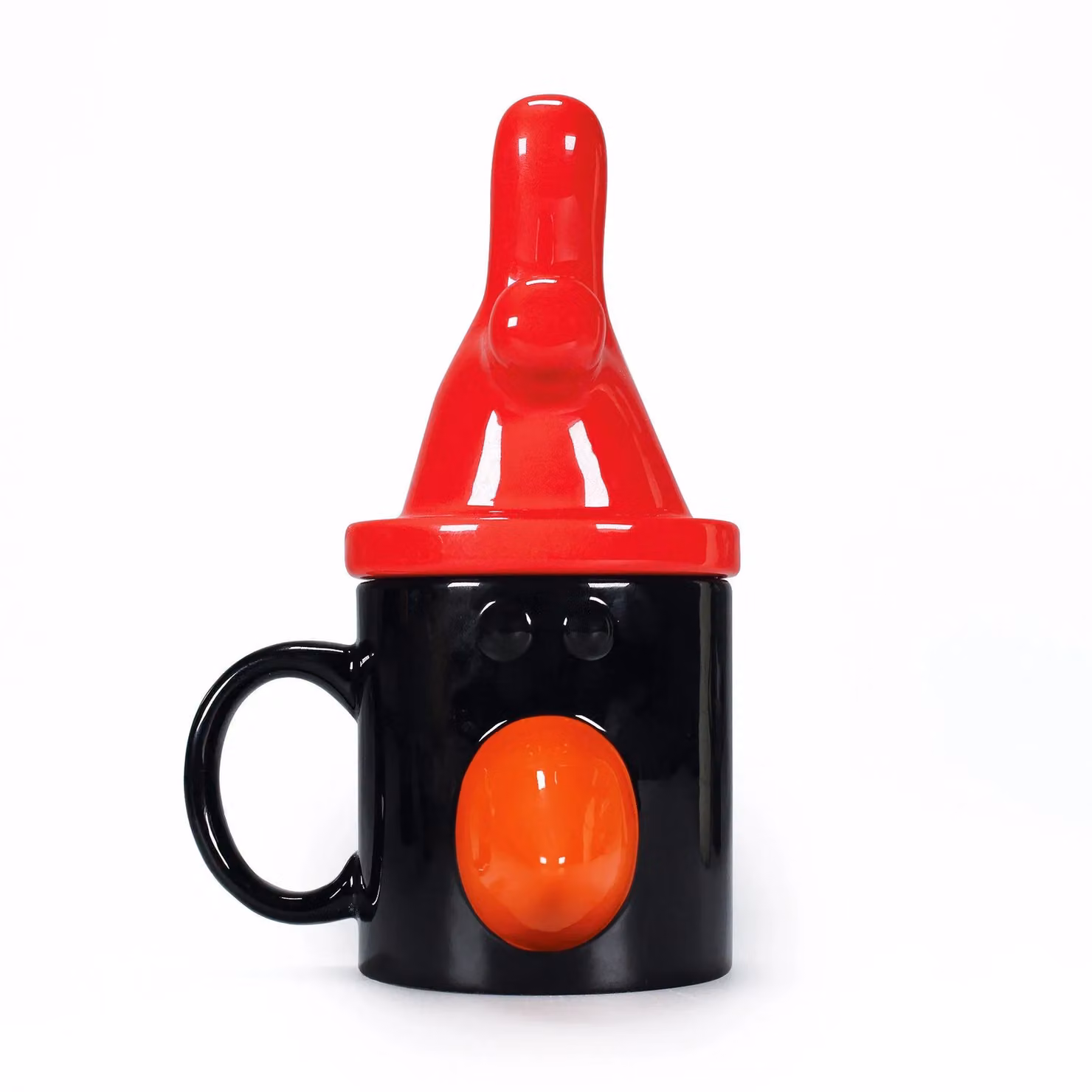 Half Moon Bay Wallace and Gromit Feathers McGraw 3D Shaped Ceramic Mug with Lid, 340ml, Multicolour – 2