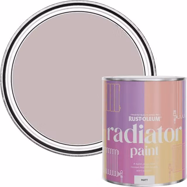 Rust-Oleum Matt Pink Radiator Paint Strawberry Vanilla 750ml