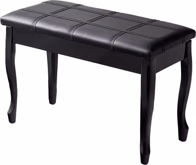 Costway Black PU Leather Piano Bench