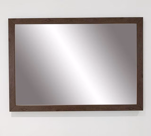 Benjamin Tate Design LTD Modern Rectangular Wall Mirror in Brown, 71 x 71 cm