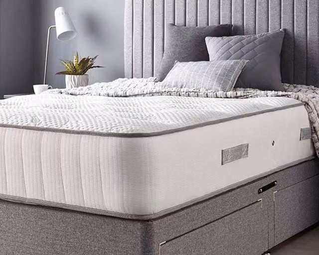 Catherine Lansfield Natural Cashmere 1000 Pocket Spring Mattress, Medium, White
