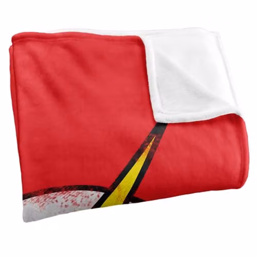 LOGOVISION The Flash Distressed Silky Touch Super Soft Fleece Throw Blanket, Multicolour, W: 91.44 cm x L: 147 cm – 2