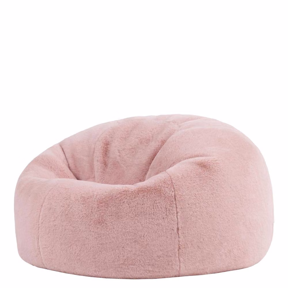 icon Kingston Classic Dome Bean Bag in Pink with Removable Faux Fur Cover – 2