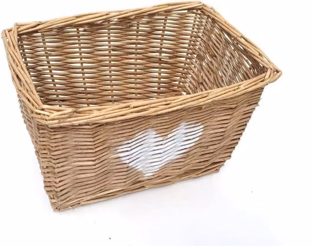 Topfurnishing Brown Open Weave Wicker Rattan Storage Basket