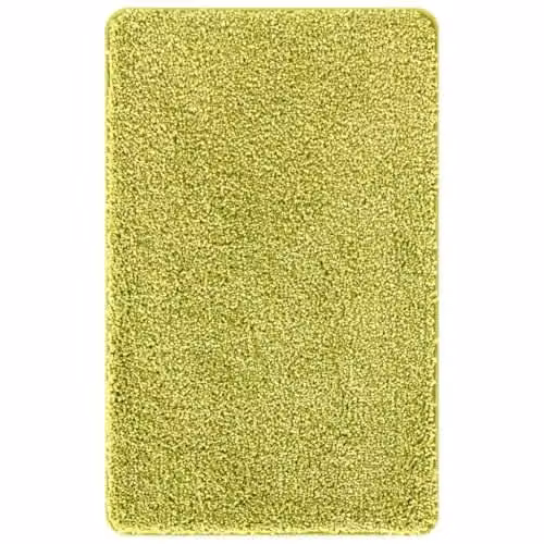 vidaXL Anti-slip Green Polyester Bath Mat, W: 60 cm, D: 90 cm – 1