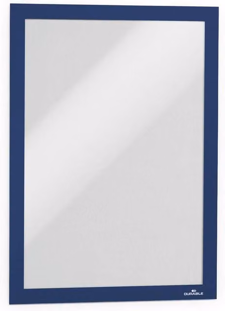 Durable DURAFRAME Self-Adhesive A4 Magnetic Sign Holder, Dark Blue, Pack of 10 – 2