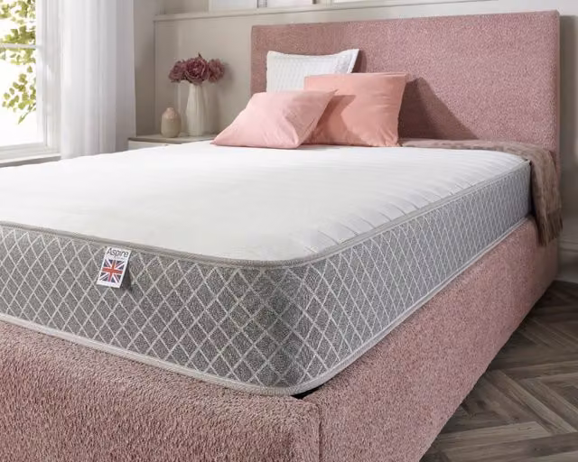 Aspire Dual Layer Pro Hybrid Rolled Mattress with Bonell Springs in White