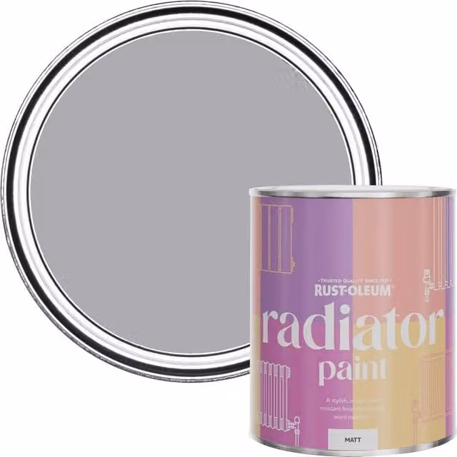 Rust-Oleum Matt Radiator Paint in Purple, 750ml