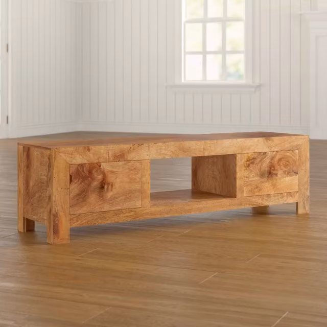 IH Design Mango Wood Media Unit in Brown