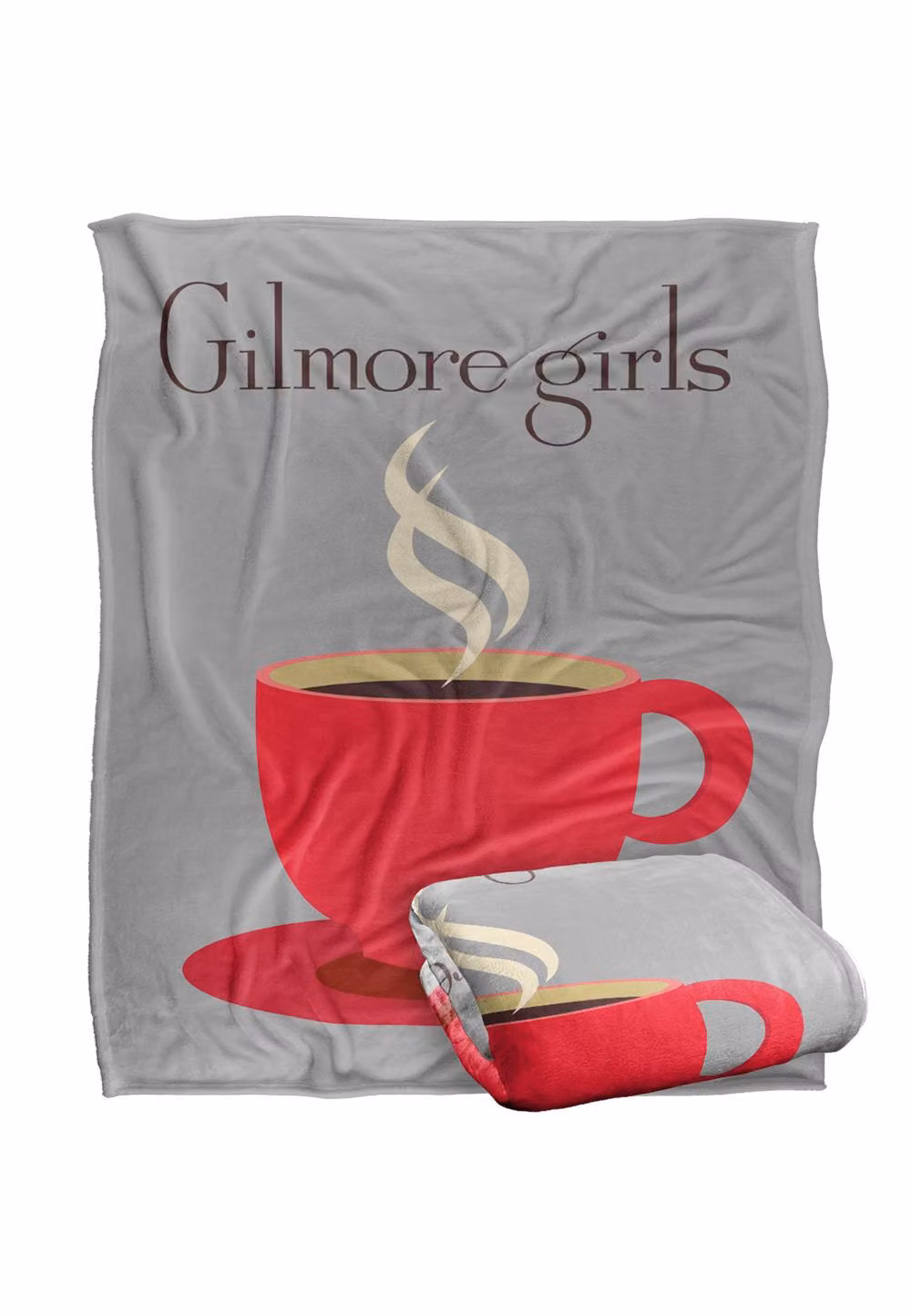 Warner Brothers Gilmore Girls Coffee Silky Touch Super Soft White Throw Blanket W: 152 cm, D: 127 cm – 2