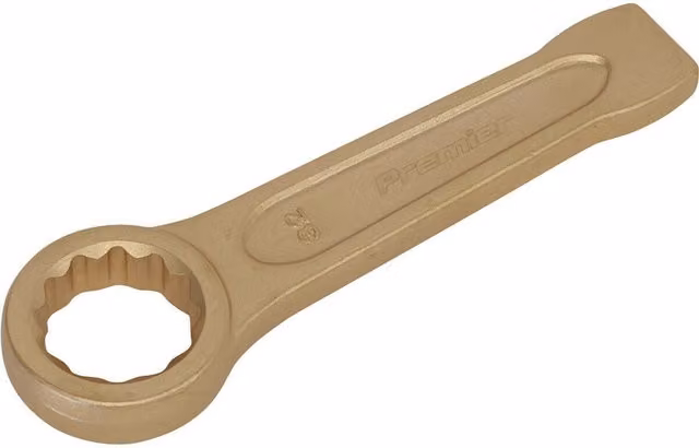 Loops Non-Sparking 32mm Ring End Slogging Spanner with Short Profile Striking End