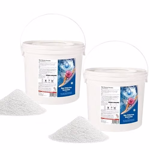 SHATCHI Stabilised Chlorine Granules for Hot Tubs, Spas and Swimming Pools, 10 kg – 1