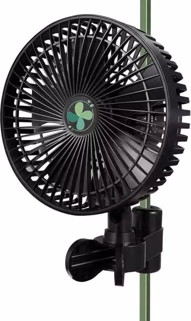 SPETLEK 7 Inch Oscillating Clip Fan with 4 Speed Adjustable EC Motor in Black