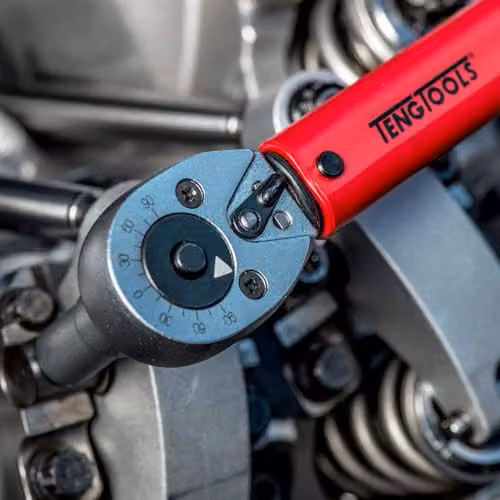 Teng 3892ag-E1 Torque Wrench with Angular Gauge, 5-25Nm, 3/8in Square Drive, Red and Silver – 2