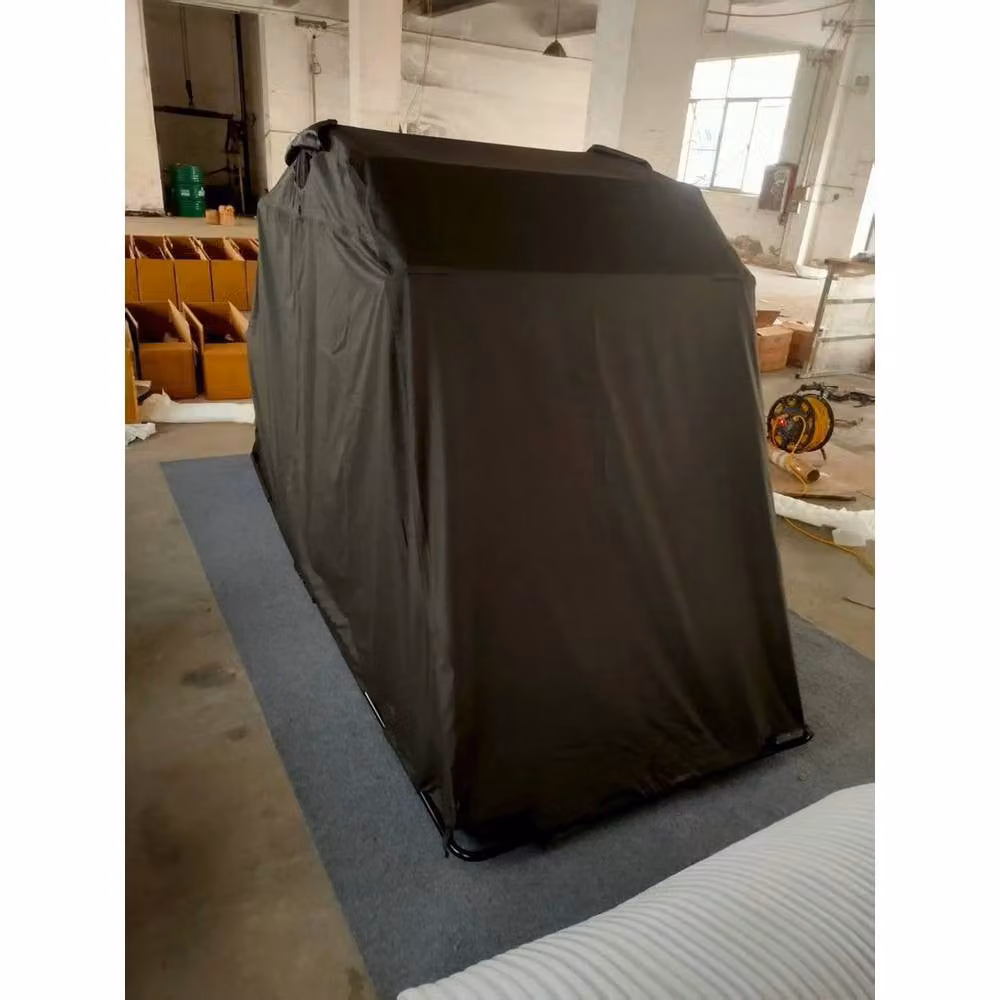 Spetlek Portable Motorcycle Garage Shelter in Black, W: 140 cm, D: 90 cm – 2