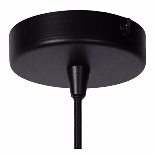 Lucide Nolan Dimmable Adjustable Classic Cylinder Pendant Light in Black, Diameter: 24 cm – 3