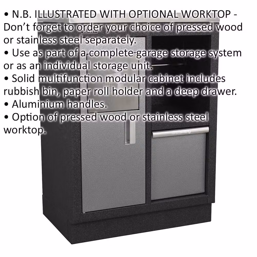 Loops Multifunction Modular Garage Cabinet, Multicolour, W/D/H: 68.0 x 46.0 x 91.0 cm – 2