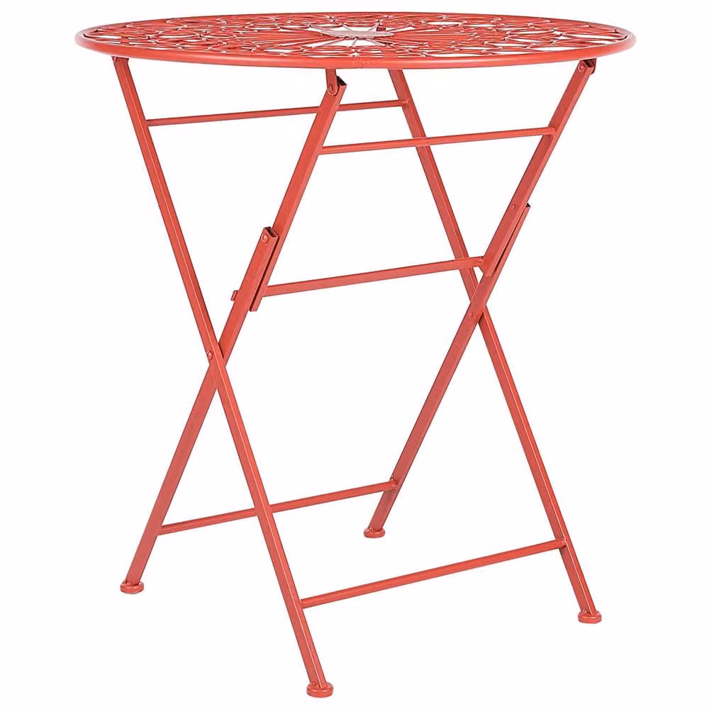 Wyld and Coco Red Iron Foldable Bistro Table – 2