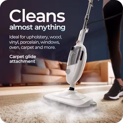 Avalla T-9 2-in-1 Steam Mop and Portable Handheld Steam Cleaner in White – 5